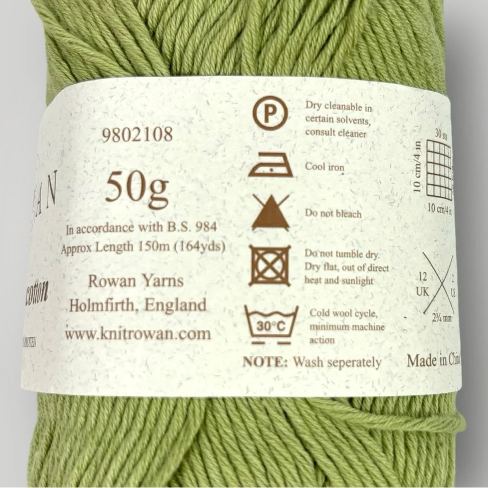Rowan Fine Milk Cotton Yarn Cotton/Milk Protein 164yds Color #496 - Picture 2 of 5